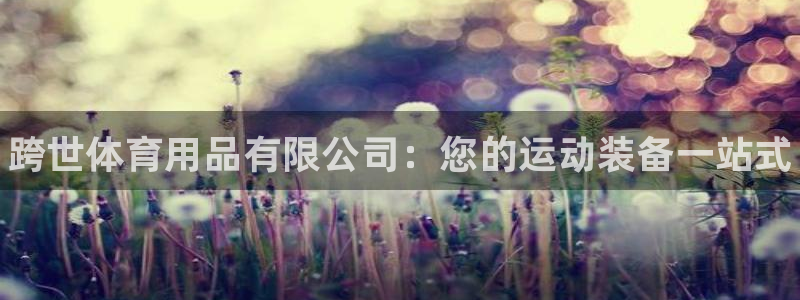 欧陆官网下载:跨世体育用品有限公司:您的运动装备一站式